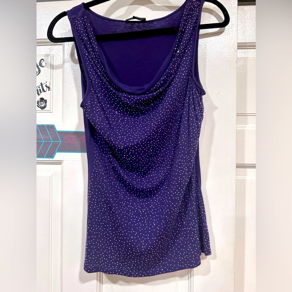 Last Call- Express Studded Purple Tank Blouse⭐️